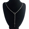 Metal short necklace, European style, simple and elegant design