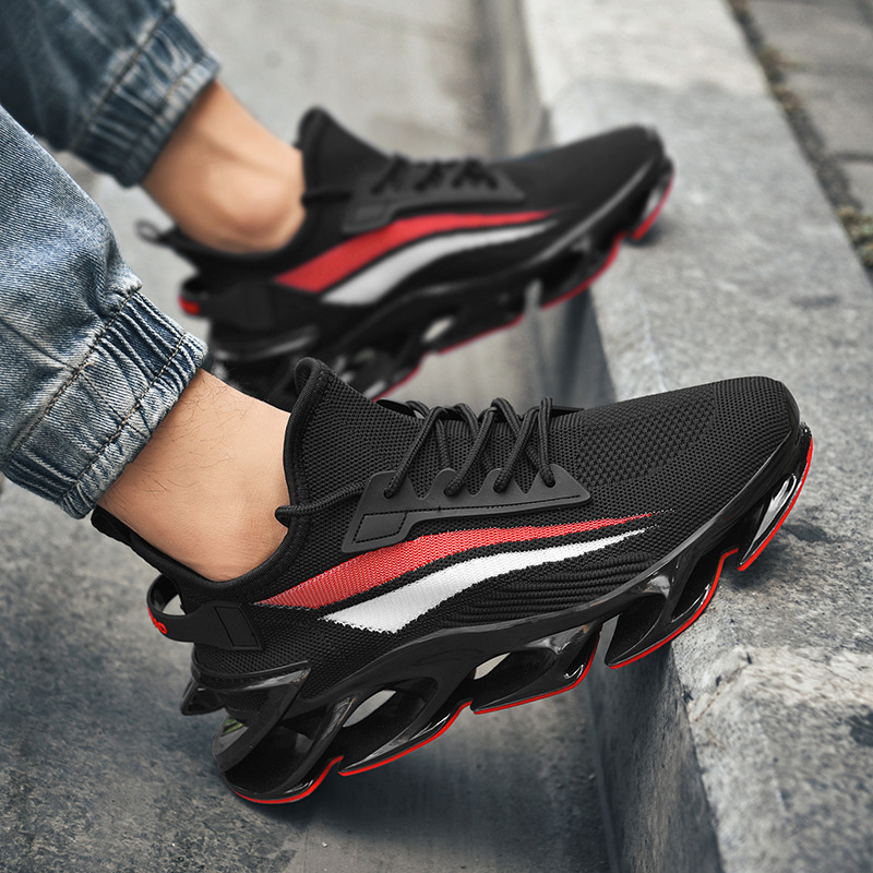 Blade skor män 2023 sommar stor storlek andas flygande vävda skor utomhus casual sneakers män_voghion.com