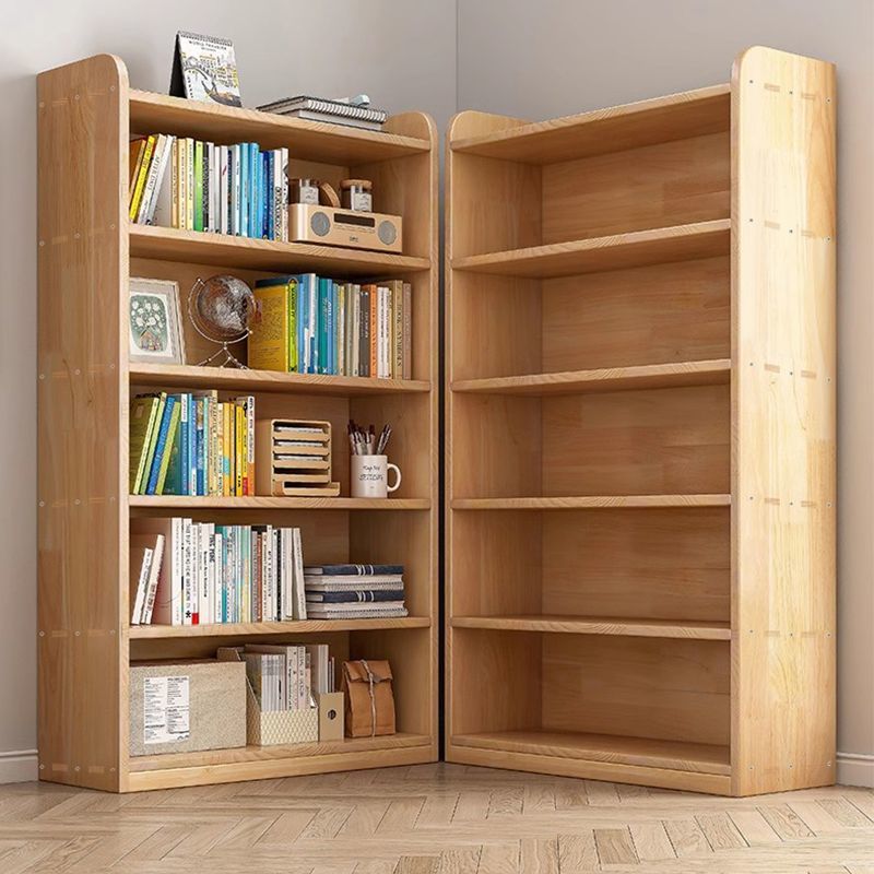 Solid Wood Bookshelf Storage Rack Living Room Floor-Standing Children's Simple Bookcase Home Multi-Layer Bedroom Student Office Storage