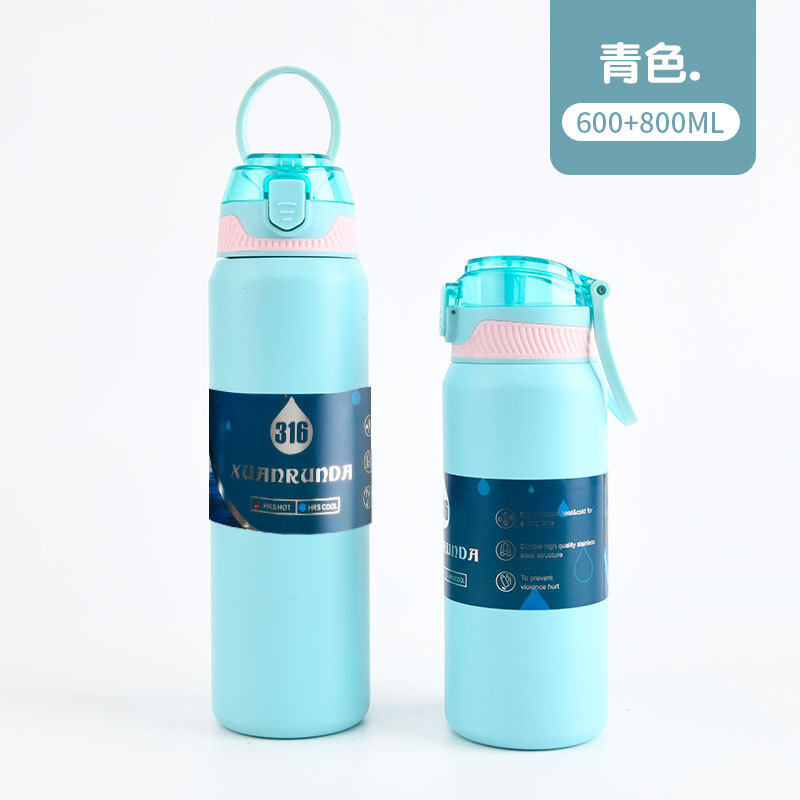 Botella de agua térmica de acero inoxidable gran capacidad_voghion.com