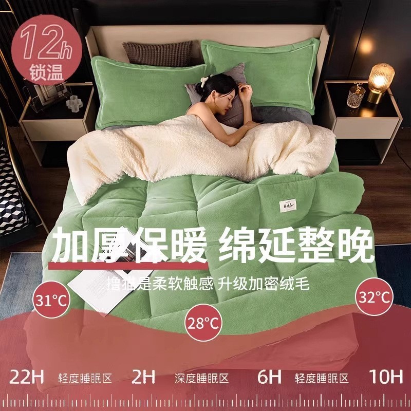 法兰绒毛毯冬季加厚办公室午睡毯盖毯沙发小被子羊羔绒毯子床上用|undefined