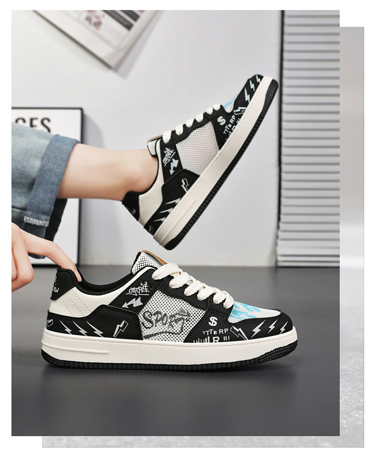 Atmungsaktive Mesh-Markenschuhe für Herren im Sommer, hochwertige und vielseitige Freizeitschuhe für Jugendsportarten, die die Körpergröße erhöhen, weiße Trendschuhe_voghion.com