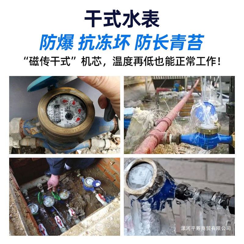 20家用水表雾房屋出租国标dn15不起4干式水表6苔分防冻分爆防长