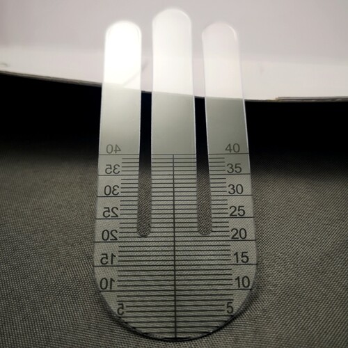 Interpupillary distance ruler, pupil measuring ruler, pupil height ruler, transparent pupil distance ruler, pupil measuring instrument, glasses accessories