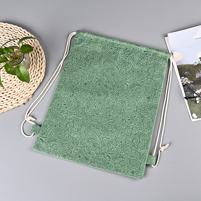 印花无纺布袋定做手提袋厂家定制批发无纺布束口绳收纳袋可加logo|ru