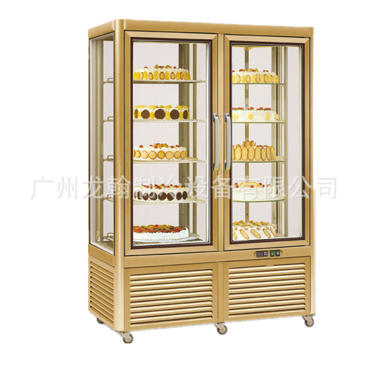 组合式玻璃旋转冷柜蛋糕保鲜柜蛋糕展示柜饮料柜
