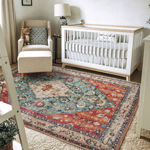 美式复古地毯法式民族风客厅茶几毯轻奢家用卧室房间床边地垫