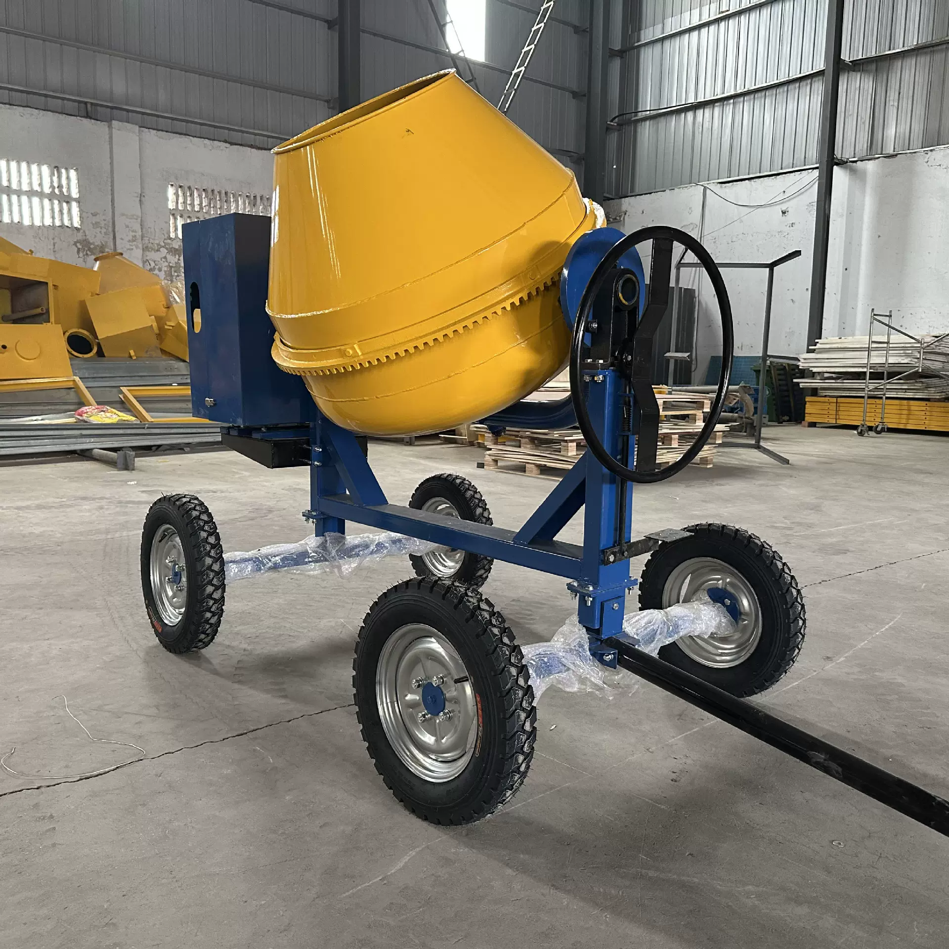 中晟工程用小黄罐搅拌机 汽油柴油电机 三种效率机耐用