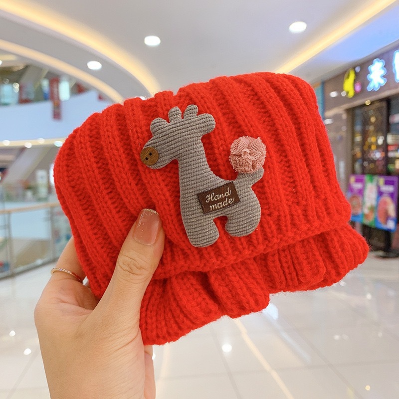 Bufandas de cuello para niños otoño y invierno caliente suave a prueba de viento tejido protector de cuello para niños y niñas, cuello de lana de ciervo frío
