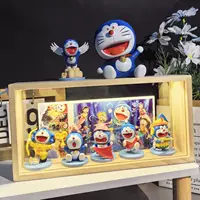 Ручной офис Doraemon Dingdang Cat Настольный стол украшение робота Cat Blind Box Ночной свет для подарков на день рождения для мужчин и женщин