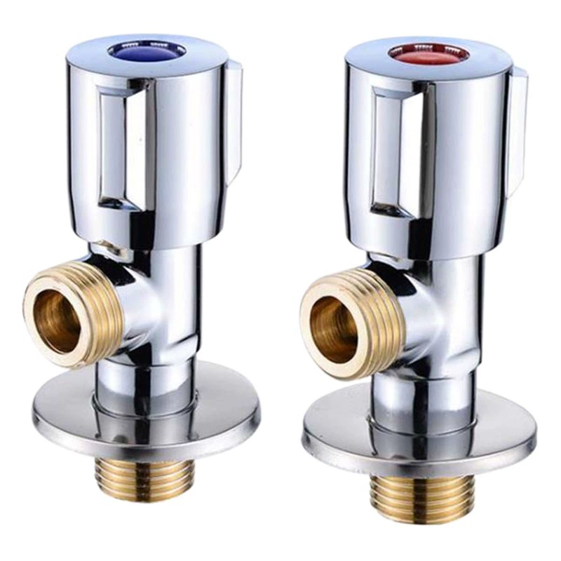 Полный медный треугольный клапан водонагреватель тройной утолщение Угловой клапан Чистая медь Быстрый открытый Угловой клапан унитаз впускной клапан Медный зубной угловой клапан