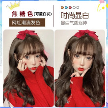 棕染发剂2024流行色脏橘色护发网红黑茶灰冷茶色植物彩色染发膏