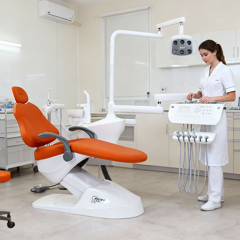 Mesa de trabajo de silla de tratamiento dental integral clínica oral detalchair máquina de tratamiento dental integral image 5