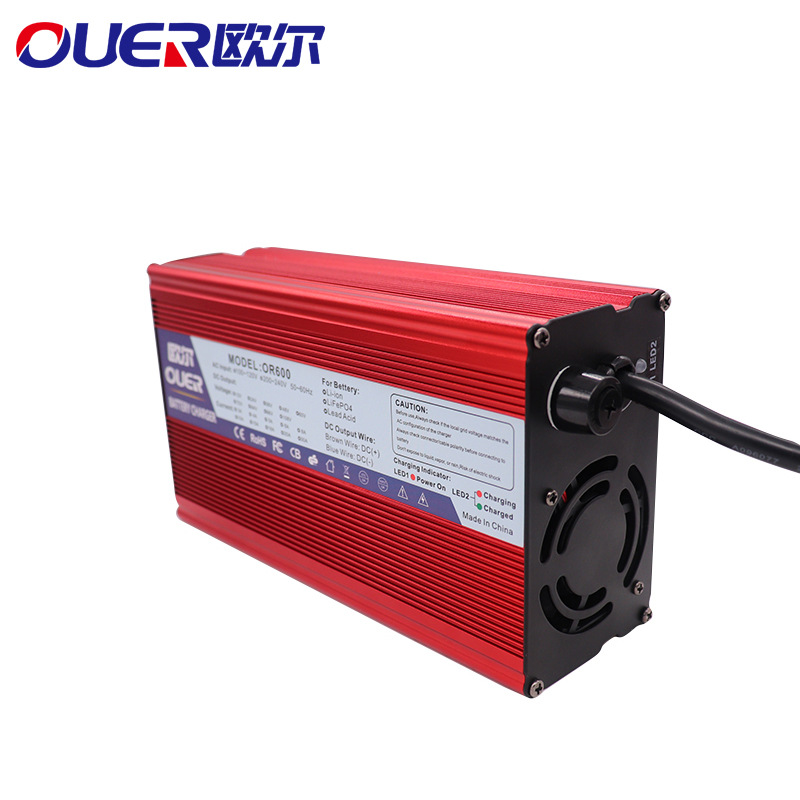 新能源爱玛电动汽车36V锂电池10串专用42V 12A 快速充电器