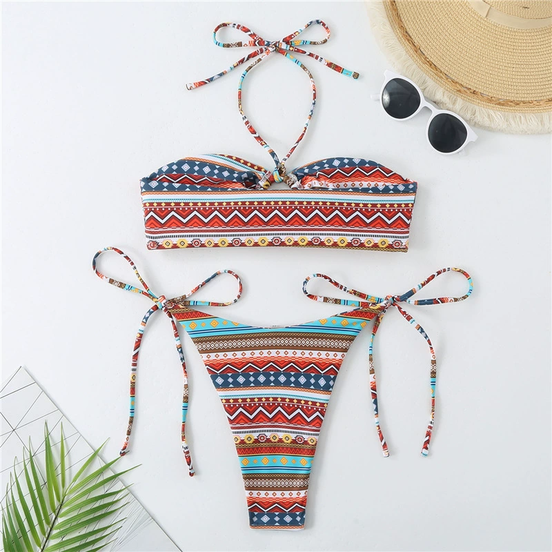 (Cross-border trading), sexy double-sided split swimwear, Amazon
