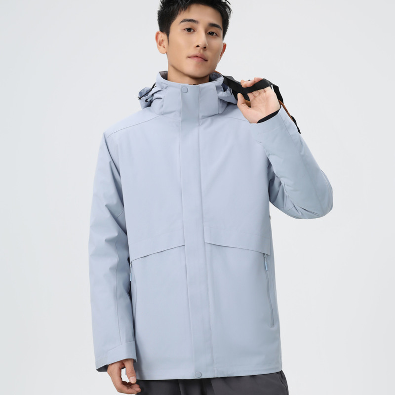 超好看三合一羽绒冲锋衣男25年秋冬新款防风防水登山防寒服女定制|undefined