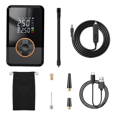 Car Wireless Digital Display | Hava nasosu - 818-dual-digital-display-car-charger-wireless-model-power-bank