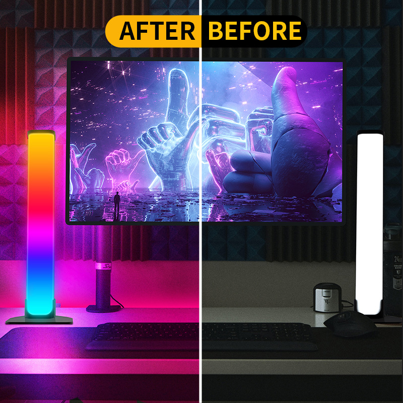 Luz ambiental LED Bluetooth de colores para escritorio, 40 cm, luz de fondo para computadora, luz de música para juegos electrónicos, éxito de ventas transfronterizo