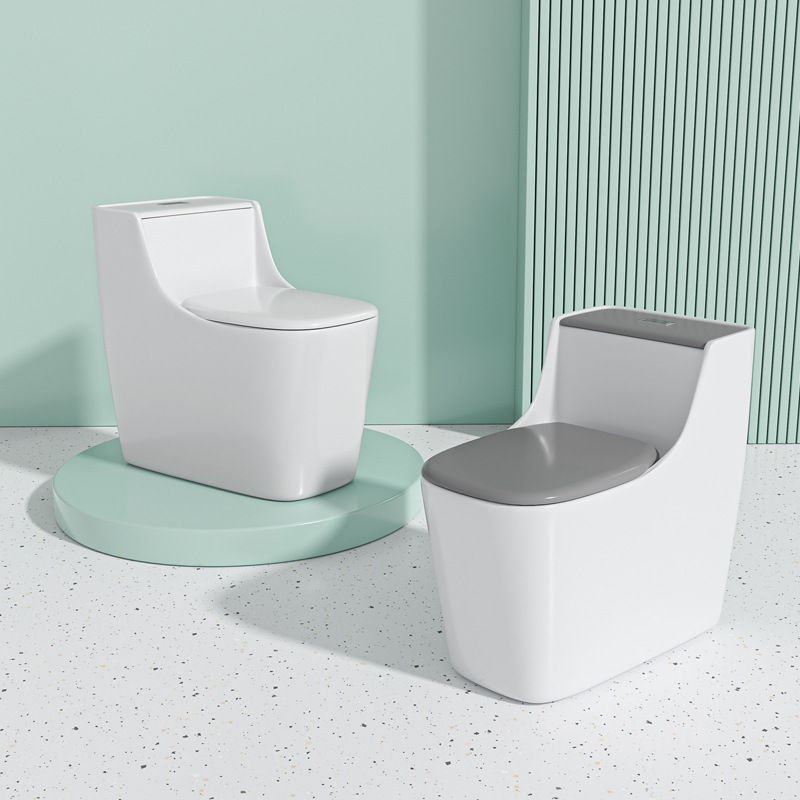 inodoro de cerámica integral inodoro doméstico sifón de drenaje anti-bloqueo inodoro común exportador único de América del Sur
