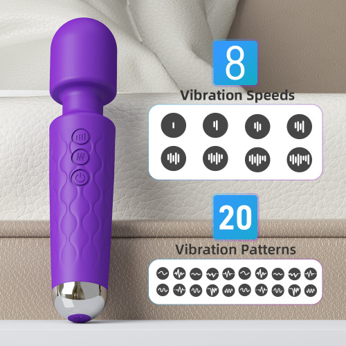 Hot selling large knight vibrator female rechargeable masturbator couple adult sex toy av massage stick foreign trade