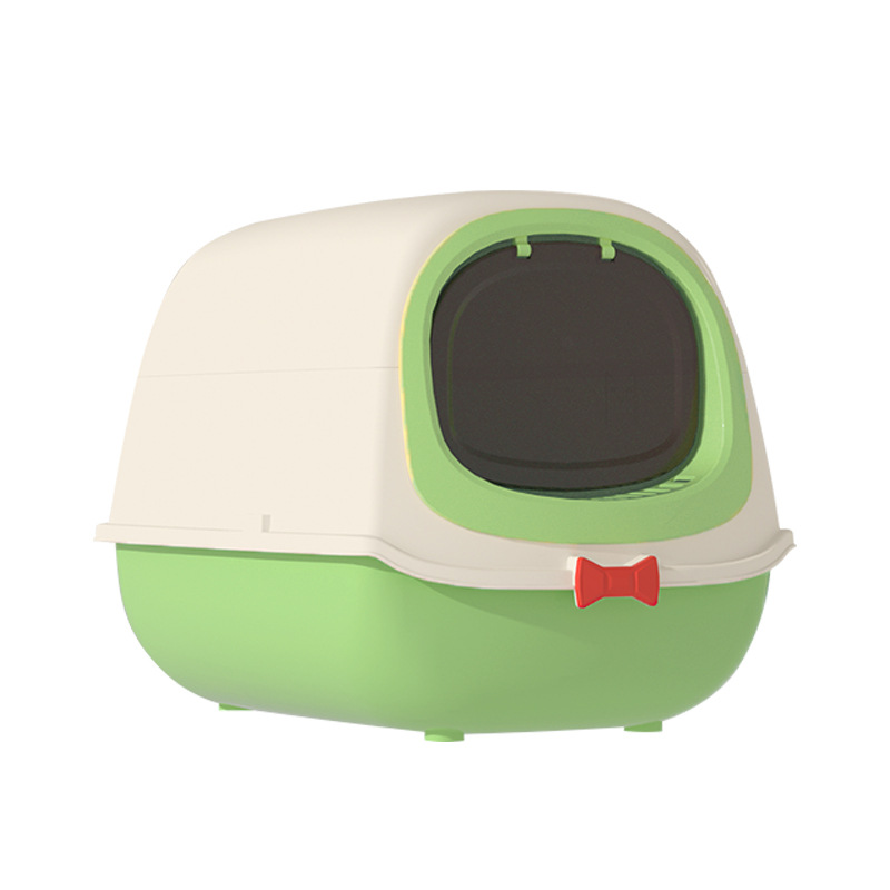 Extra grande completamente cerrado caja de arena para gatos de aspecto alto clamshell fácil de limpiar anti-Splash extraíble fabricante en stock pelo rápido