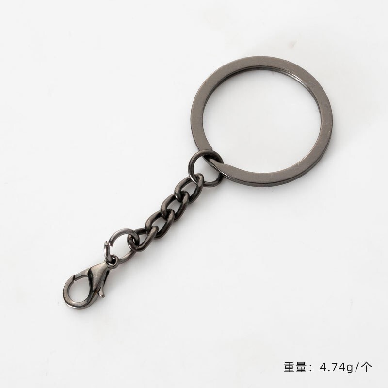 金属製キーホルダー、4連チェーン、ロブスタークラスプ付き、DIYアクセサリー、電気メッキキーホルダー、おもちゃ、フィギュア用ペンダント|undefined