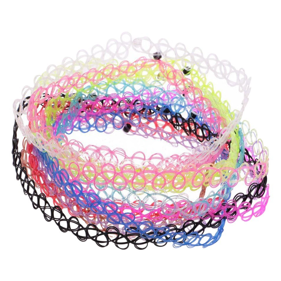 Европейские и американские ювелирные изделия цвет татуировки рыболовная линия ожерелье 12 цветов костюм моды простой плотно прилегающий шеи цепи производителей оптом