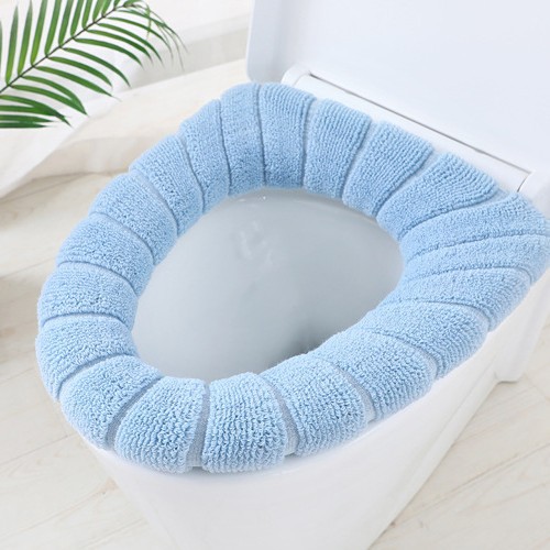 Estera de inodoro de suministro transfronterizo Estera de inodoro de tipo O de punto de estilo nórdico engrosada estera de inodoro lavable universal