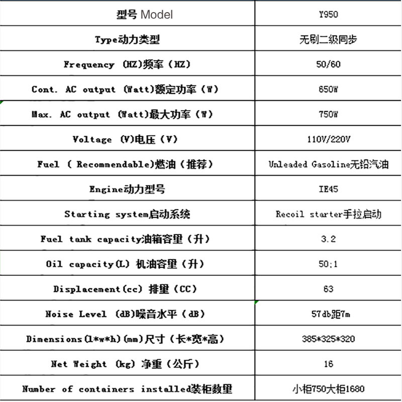 In-stock gasoline 220v 50ZH generator, US standard portable generator, 60ZH 110v generator, small household generator