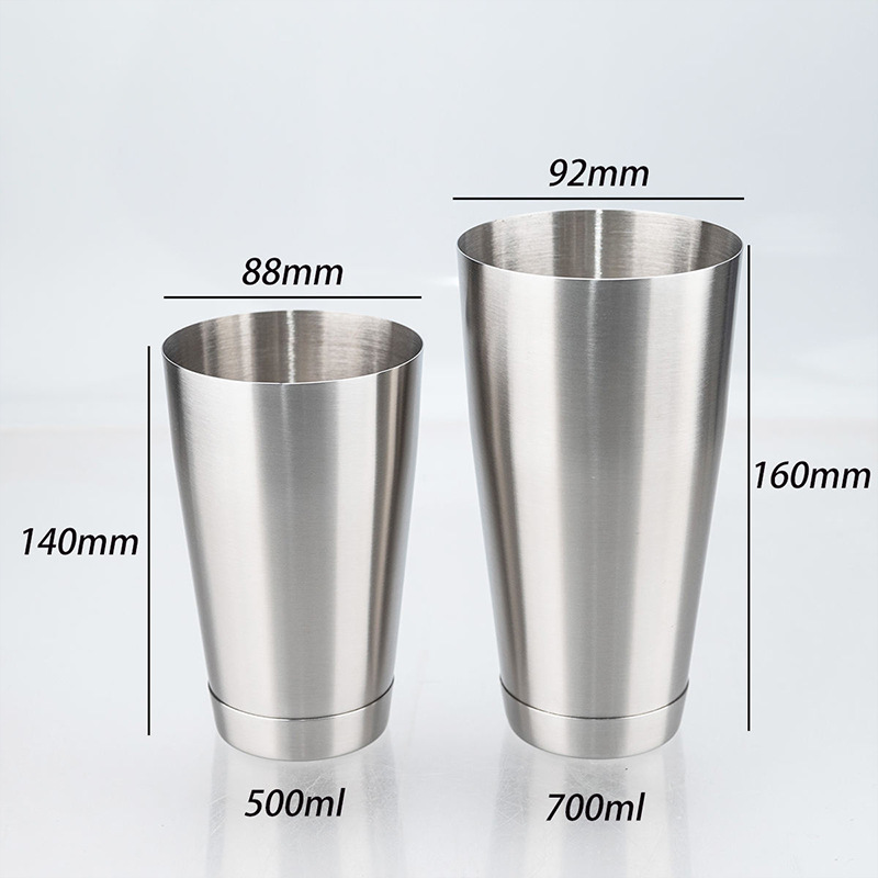 304 Acero inoxidable americano Shaker Boston coctelera Shaker vino conjunto traje