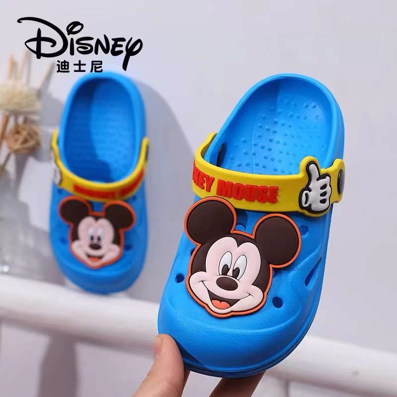 Marvel Kidsren's Slippers Summer Baotou Cartoon Mickey Iron Man Boys Cute Home Baby Hole Shoes