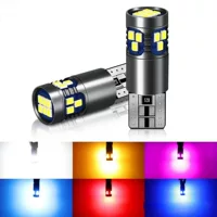 Светодиодная лампа индикатора ширины декодирования T10 2016 18smd индикаторная лампа ширины комнатная лампа номерного знака T10 индикаторная лампа ширины декодирования