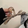 Прозрачный чайный, асимметричный бант