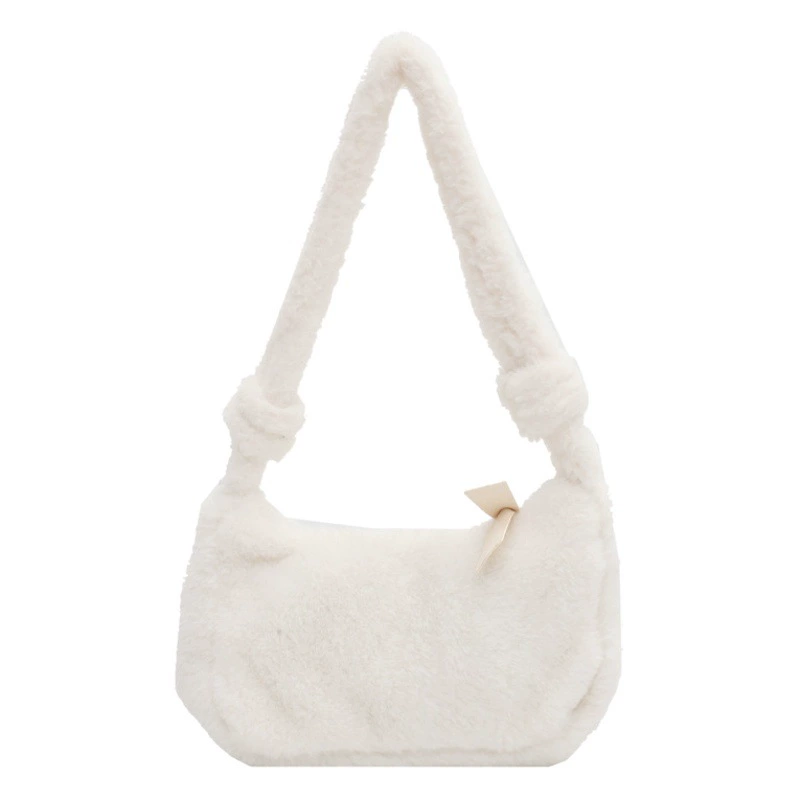 Маленькая сумка Maomao, популярная женская сумка на одно плечо для подмышек, внешняя торговля, взрыв, новая пушистая плюшевая сумка в зимнем стиле