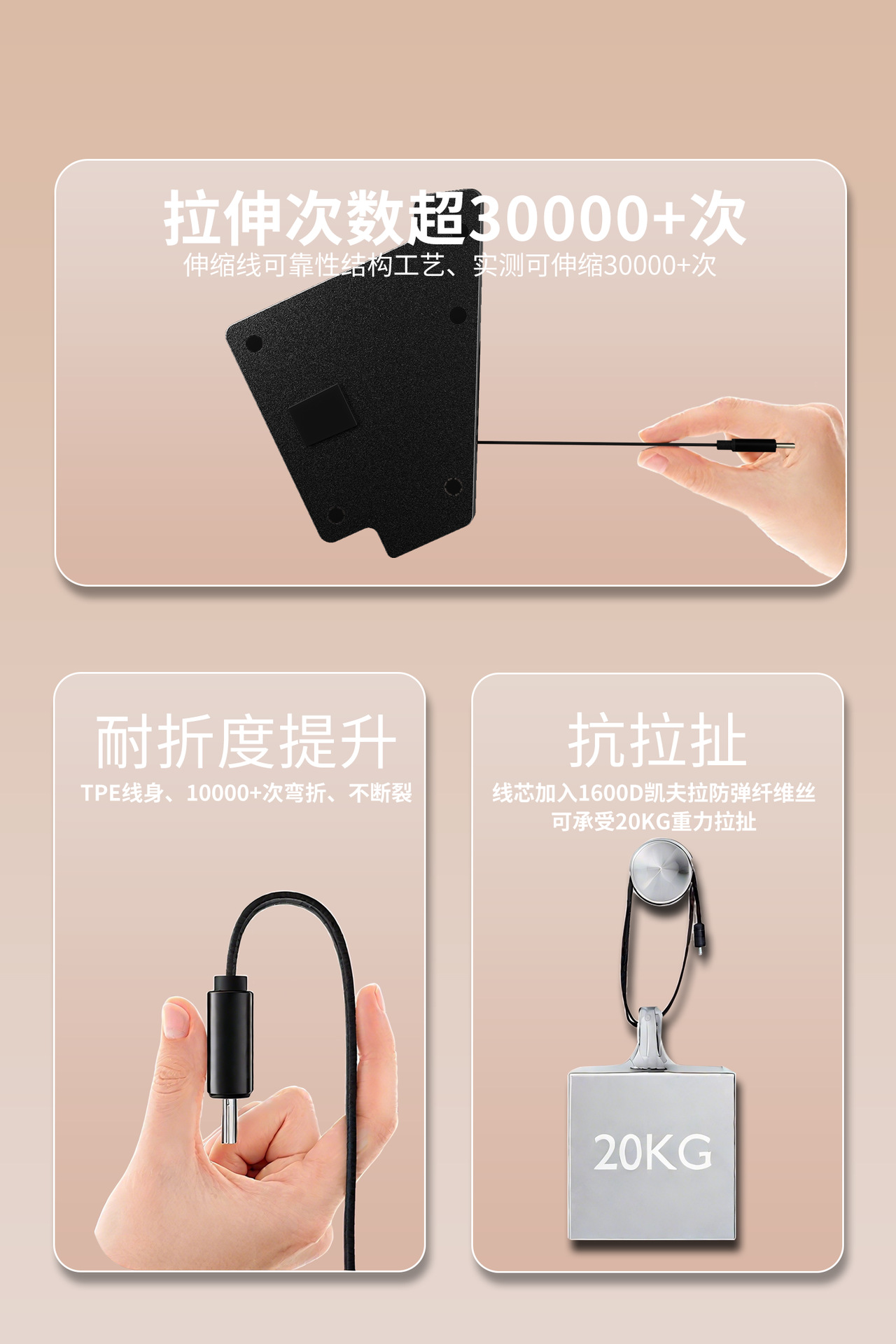 Suitable for Zeekr 009 Rear Seat Mobile Phone Charging Data Cable Hidden 66W Super Fast Charging Car Charger