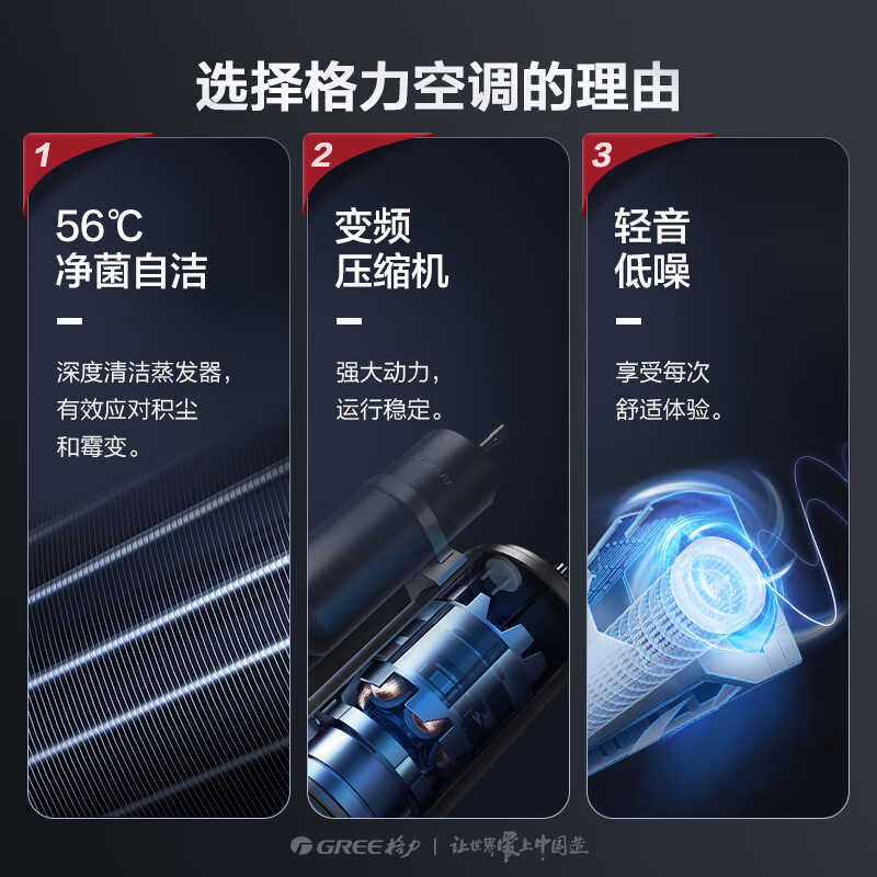 格力变频空调大1.5匹云佳新一级能效壁挂式挂机KFR-35GW/NhGc1B