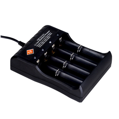 厂家批发18650四槽锂电池充电器智能USB快充14500多兼容3.7V4.2V|ms