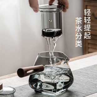 Mufeng Glass Teapot, Heat-Resistant, High-Temperature Resistant, with Filter Liner, Flower Tea Pot, Tea Set, Tea Brewing Device, High Temperature Resistance, High Aesthetic Value