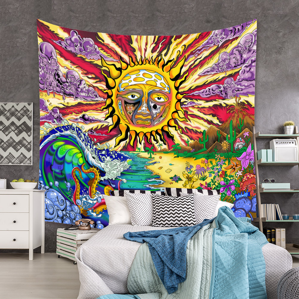 Tapiz de constelacin bohemia decoracin de habitacin tela de pared decoracin de mandala tapiz de telapicture10