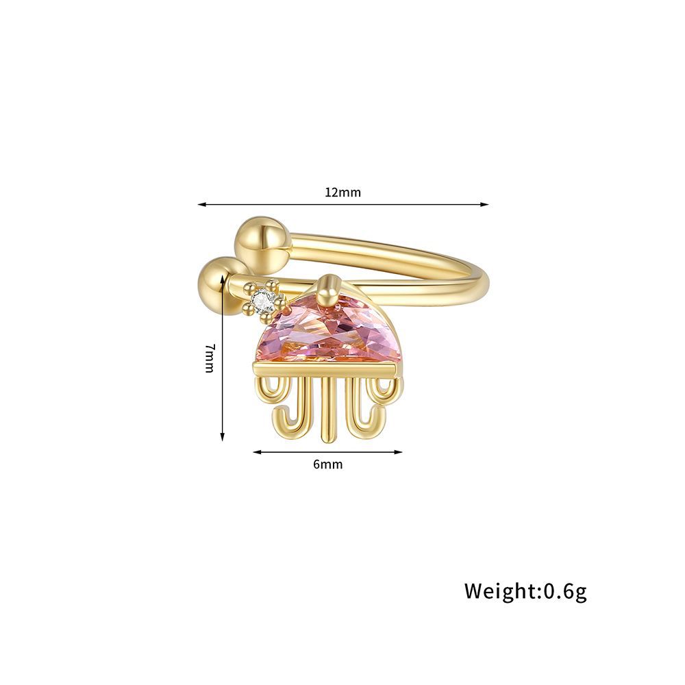 Wholesale Jewelry Ocean Series Color Zirconium Copper Ear Bone Clip Nihaojewelry display picture 3