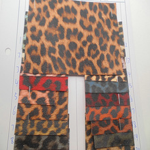 仿真皮印花 豹形欧美风格皮革 豹纹动物箱包 雪豹装饰 环保合成革