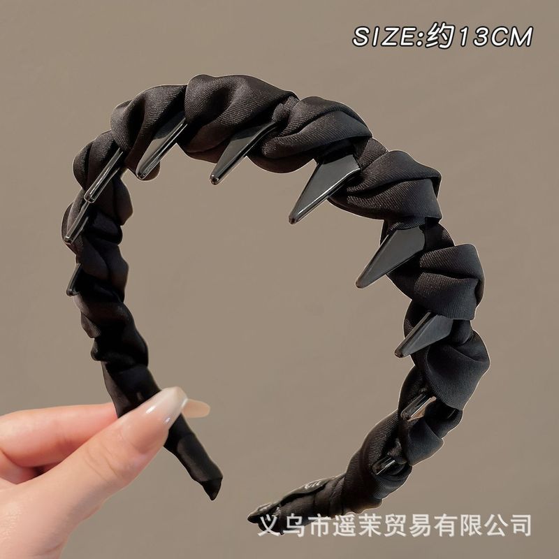 韩系蓬松高颅顶发箍女2025新款波浪带齿洗脸防滑头箍发卡发饰头饰|undefined