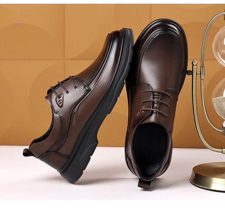 Giày da nam derby mũi nhọn đế mềm chống trượt, giày công sở đi làm dự tiệc — G28619 Màu nâu, G28619 Màu đen chi tiết 20