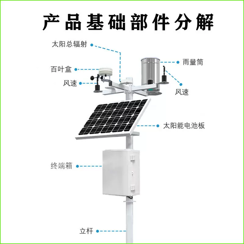室外农业小型气象站户外自动监测站农业温湿度风速风向在线监测站