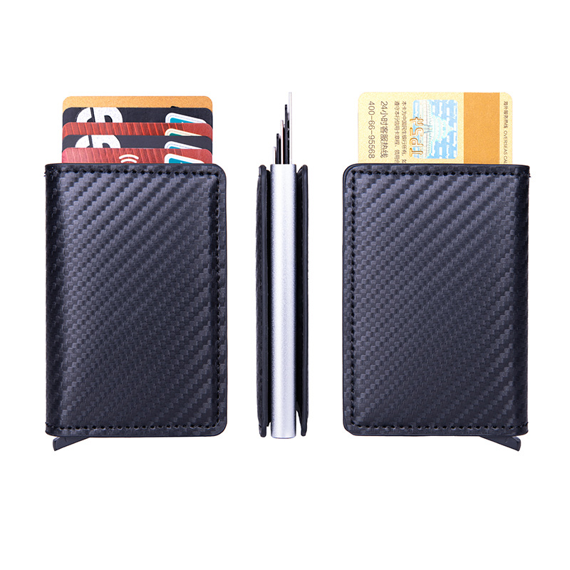 Caja de tarjeta de crédito de negocios de fábrica caja de tarjeta de crédito anti-magnético antirrobo caja de tarjeta multi-función titular de la tarjeta de negocios