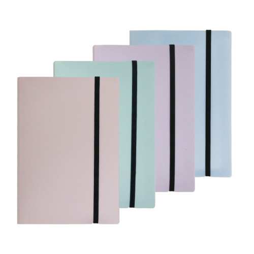 A4 Folded Document Folder with Insert Pockets, A5 Size Color Multi-layer Ring Binder Music Score Holder