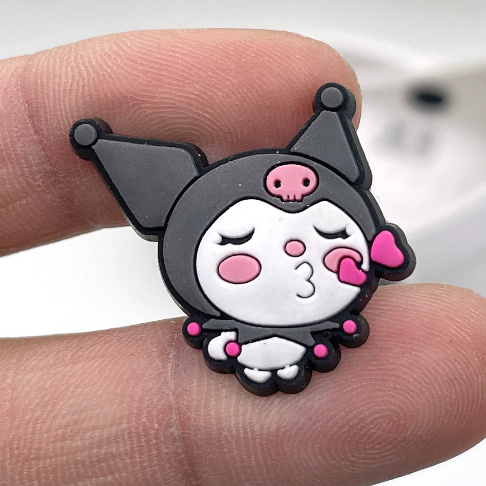 Подвески для обуви (Sanrio) Kuromi & My Melody Croc Jibbitz, assorted flower buckles, мультицветный набор