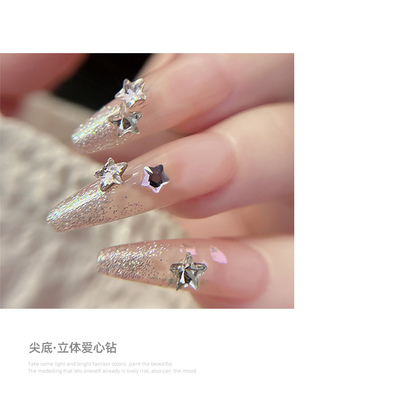 Mini Pentagram Diamond Diamond White Powder Star Star Diamond…