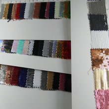 鱼鳞片3厘亮片绣加密3MM珠片电脑绣花叠片布色丁布底满幅珠片面料