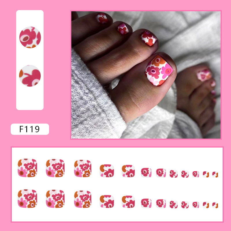 Sweet Pastoral Flower Plastic Nail Patches 1 Piece display picture 3